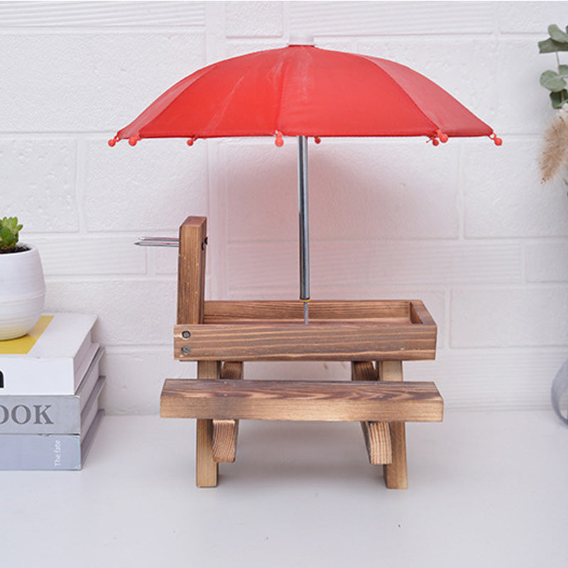 🐿️☂️Mini Squirrel Feeder Picnic Table with Umbrella