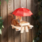 🐿️☂️Mini Squirrel Feeder Picnic Table with Umbrella