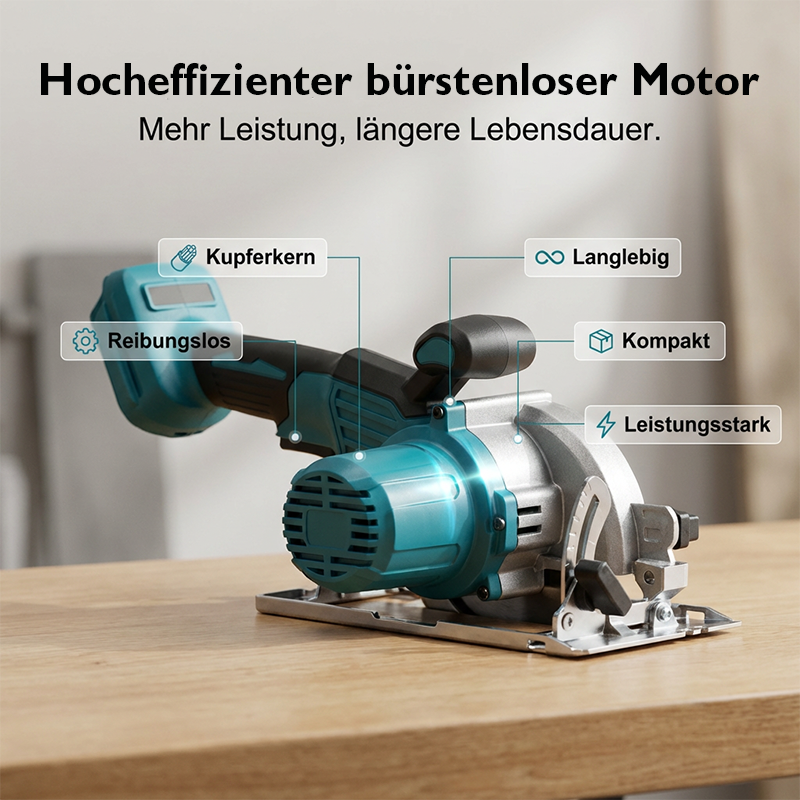 ⚡🛠️ 50% DISCOUNT! High-speed cordless circular saw with brushless motor – Powerful, cordless & precise