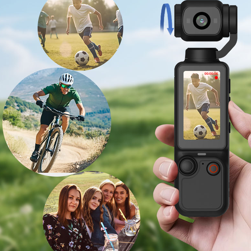 Pocket Gimbal Camera with 1.9" Screen