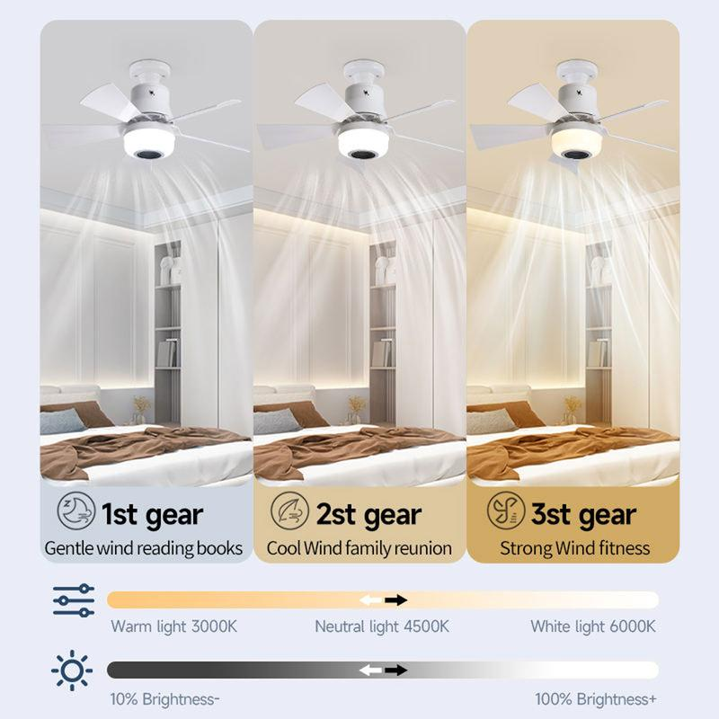 ❄️2-In-1 Smart Ceiling Fan with Light, RGB & Bluetooth Speaker