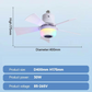 ❄️2-In-1 Smart Ceiling Fan with Light, RGB & Bluetooth Speaker