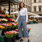 ⏳Limited-time 50% off⏰Women's Patchwork Cropped Casual Trousers👖