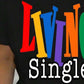 👕"Living Single"🌈Colorful Graphic Print Casual Tee
