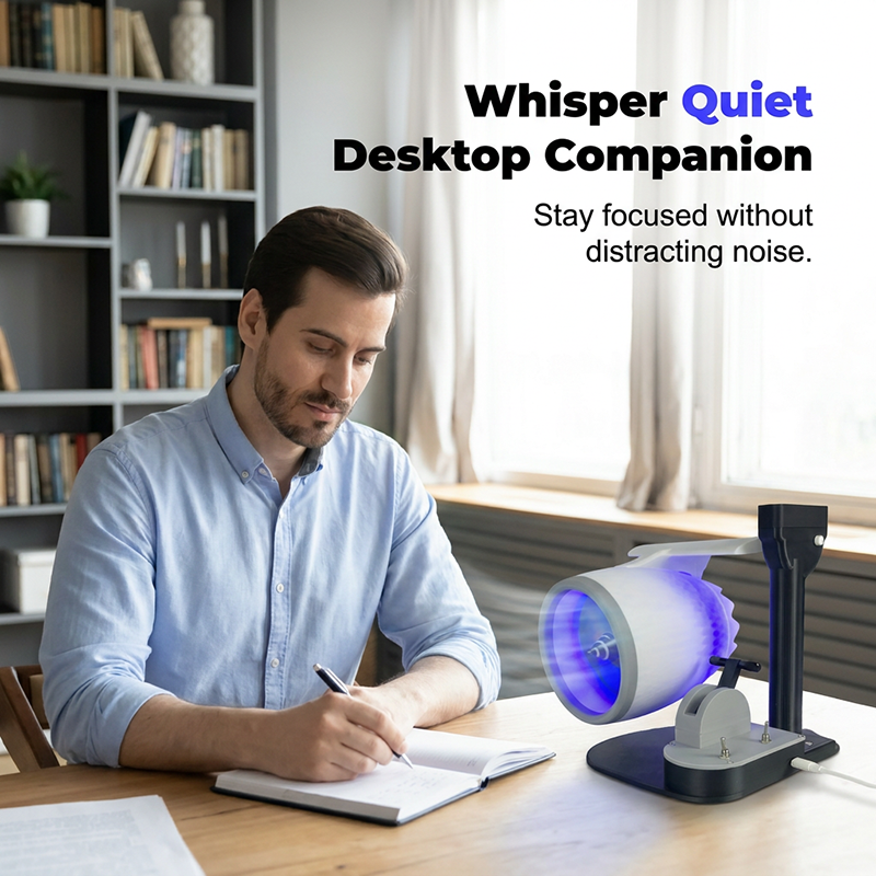 🥳2026 HOT SALE🥳💞50K+ SOLD!✨ 50% OFF! ✈️ Jet Engine Desktop Fan with Cooling Mist – Turbo Airflow, LED Neon Glow, Mechanical Throttle – 3D Printed Aviation Design – for Gaming, Work & Tech Lovers