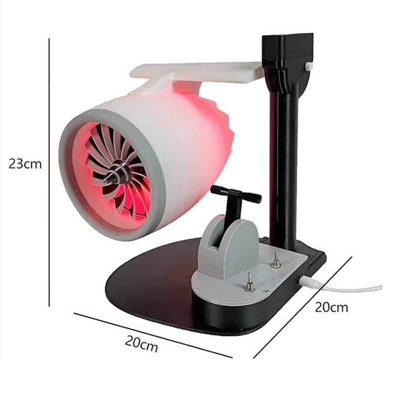 🥳2026 HOT SALE🥳💞50K+ SOLD!✨ 50% OFF! ✈️ Jet Engine Desktop Fan with Cooling Mist – Turbo Airflow, LED Neon Glow, Mechanical Throttle – 3D Printed Aviation Design – for Gaming, Work & Tech Lovers