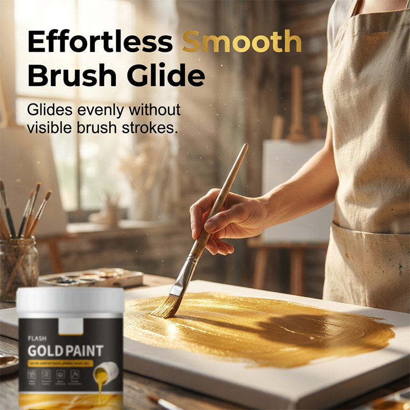 🔥HOT SALE🎨Multipurpose Water-Based Flash Gold Paint✨