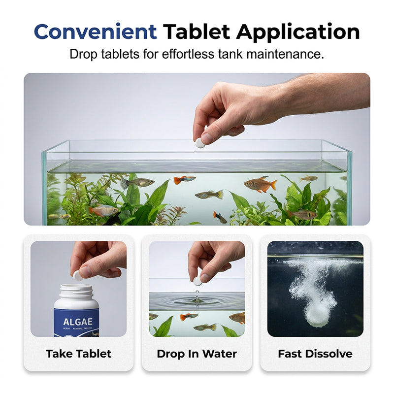Fish Tank Algae Remover Tablets for Clear Water