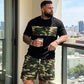 🔥2026 New Arrival ＆ Hot Sale ＆ 50％ Off🔥Men's Camouflage Print T-Shirt & Shorts Set
