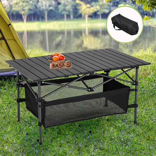 ☀️ Summer camping ！🏕️ Portable Folding Camping Table with Storage Bag