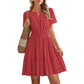 👗 50% OFF NOW! 🌸 Women's Short Sleeve Tiered Mini Dress – Flowy, flattering & perfect for summer parties, beach days or casual outings ☀️