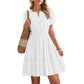 👗 50% OFF NOW! 🌸 Women's Short Sleeve Tiered Mini Dress – Flowy, flattering & perfect for summer parties, beach days or casual outings ☀️