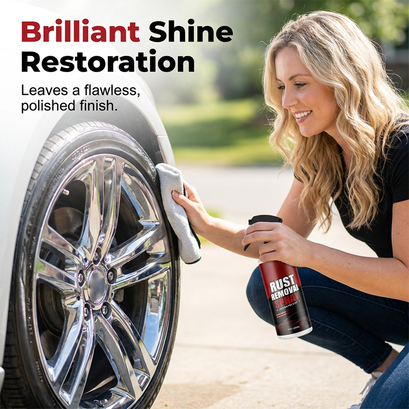 💦Car Wheel Rust Remover & Alloy Rim Cleaner Spray, Removes Brake Dust & Road Grime