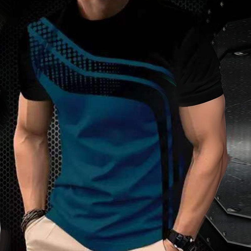 👕 50% OFF NOW! 🎨 Men's Color-Block Crew Neck T-Shirt – Soft cotton, modern cut & perfect for daily wear, sports or casual outings ✨