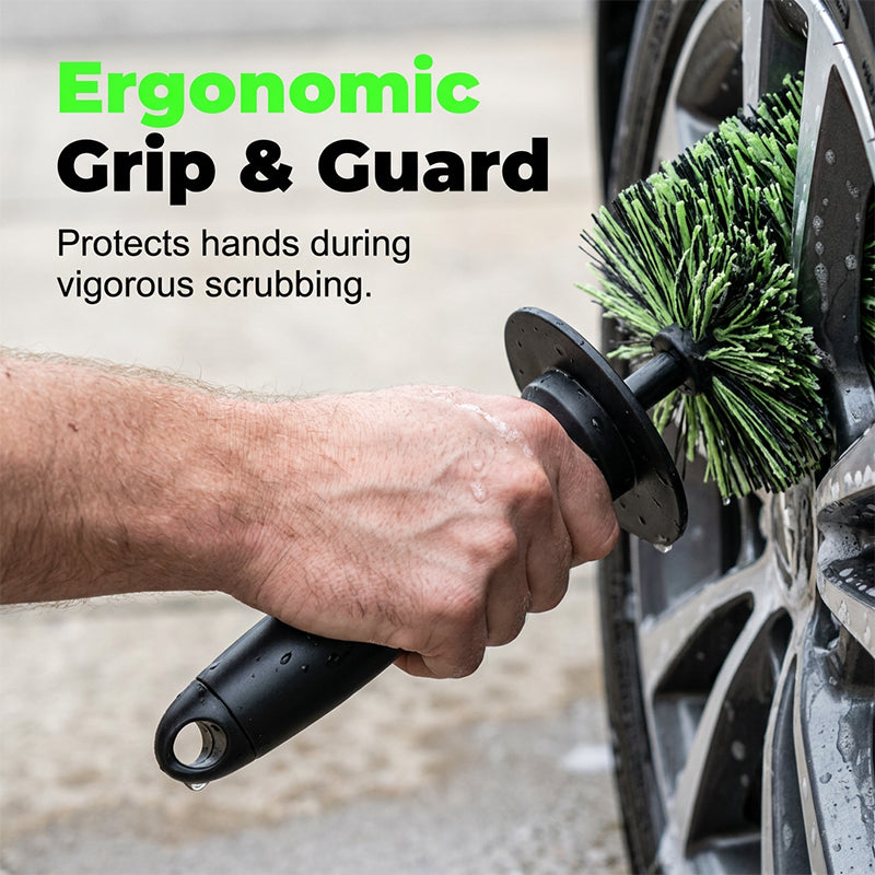 🔥2026 HOT SALE💥 50% OFF🧼Wheel Barrel Cleaning Brush – Deep Reach Microfiber for Rims, Calipers & Engine Bay – Scratch-Free Soft Bristles, Ergonomic Grip + Knuckle Guard – Includes Storage Box