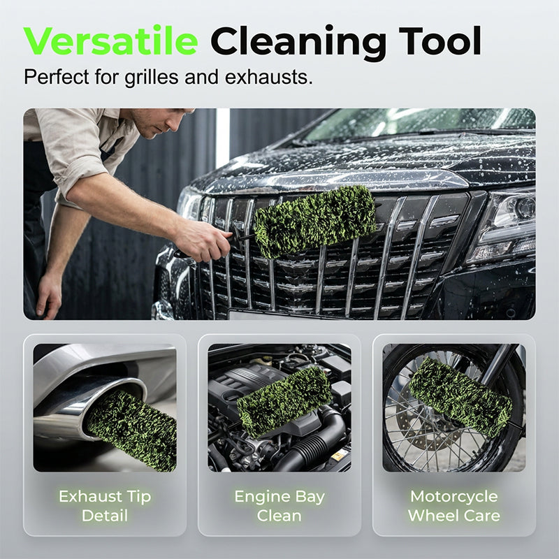 🔥2026 HOT SALE💥 50% OFF🧼Wheel Barrel Cleaning Brush – Deep Reach Microfiber for Rims, Calipers & Engine Bay – Scratch-Free Soft Bristles, Ergonomic Grip + Knuckle Guard – Includes Storage Box