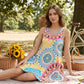 🎁2026 New Arrivals 52% OFF💥Casual Sleeveless A-Line Printed Summer Dress