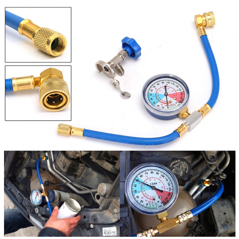 🎯 60% OFF! R134a AC Hose with Precision Gauge – Easy-to-Read Dial, Professional Grade 📊🚛 【Flash Sale】
