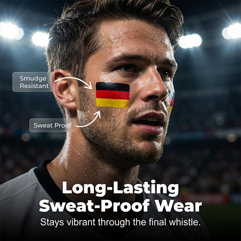 ⚽Welcome the World Cup🔥National Flag Face Paint Stick for Sports Fans🎁
