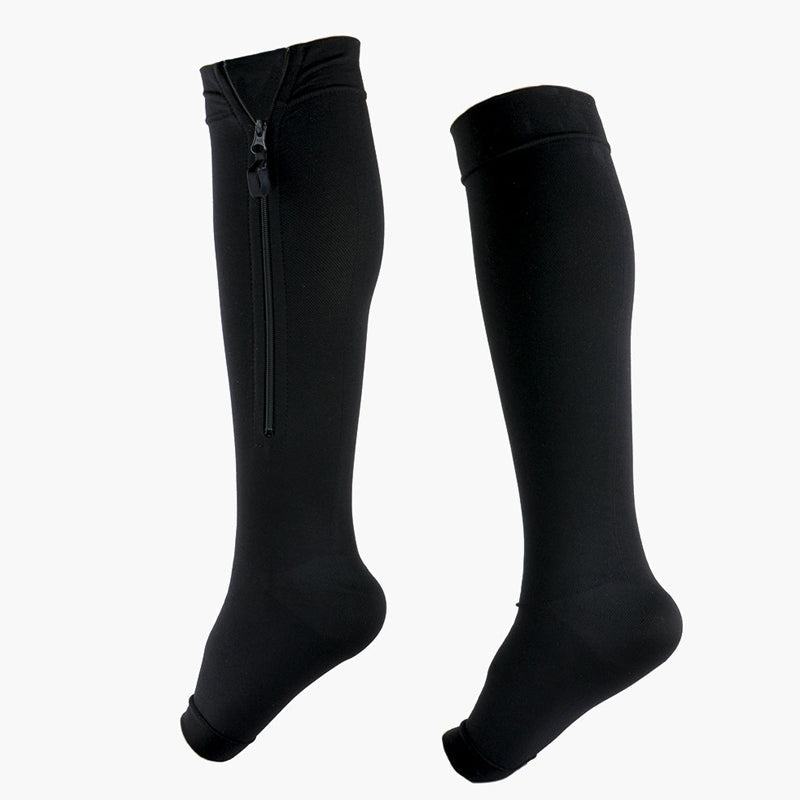 🥳2026 HOT SALE🥳💞50% OFF!✨ 💝Knee-High Sports Support Socks with Zipper