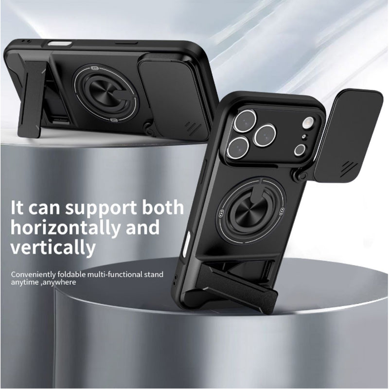 ⏳Time-Limited Special⏰4-in-1 Protective Case – Slider, Ring Holder, Magnet, 5 Colors 🔧