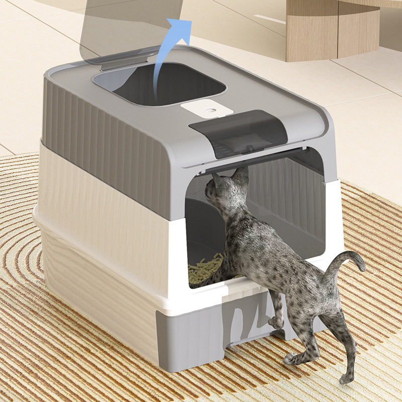 Foldable Drawer-Style Cat Litter Box