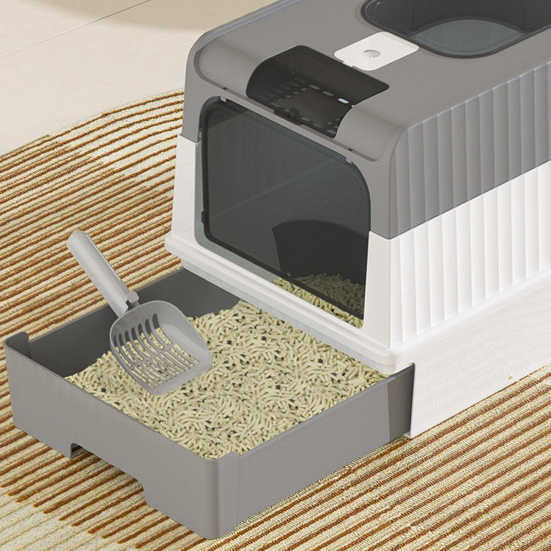 Foldable Drawer-Style Cat Litter Box