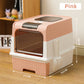 Foldable Drawer-Style Cat Litter Box