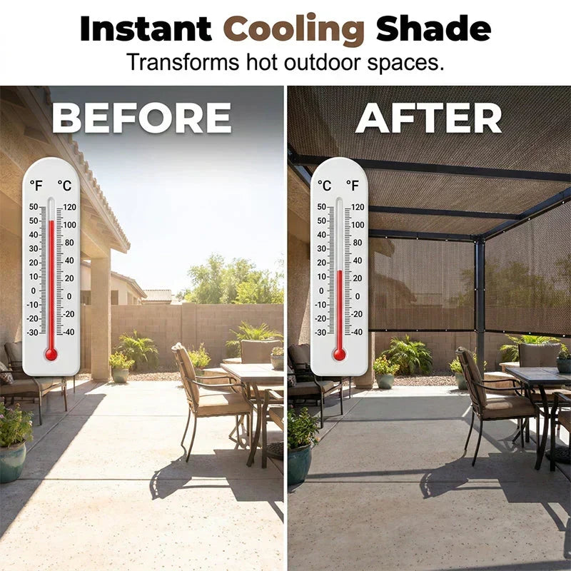 UV-Blocking HDPE Shade Net with Grommets