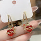 💍 40% OFF! ✨ Red Heart & Cross Earrings – Vintage-Inspired, Dainty, Symbolic ✝️