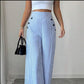 🎁2026 New Arrivals 50% OFF💥High-Waist Striped Wide-Leg Trousers