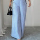 🎁2026 New Arrivals 50% OFF💥High-Waist Striped Wide-Leg Trousers