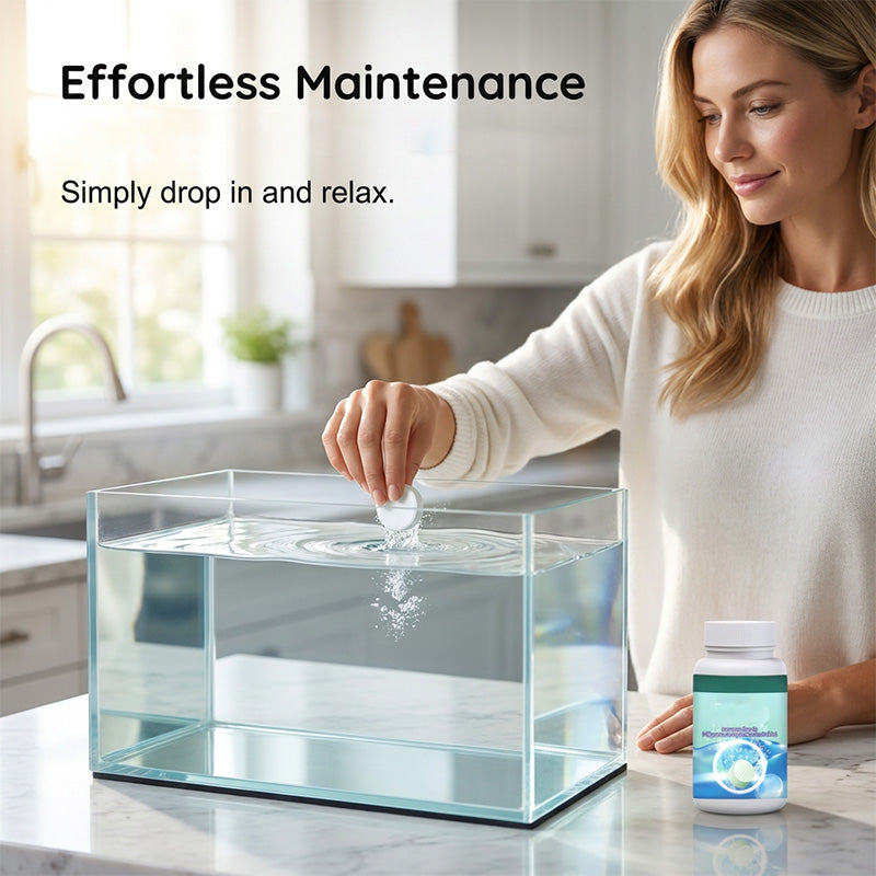 📢📢BUY 2 GET 3 FREE ⏰Effervescent Tablets for Crystal Clear Fish Tanks