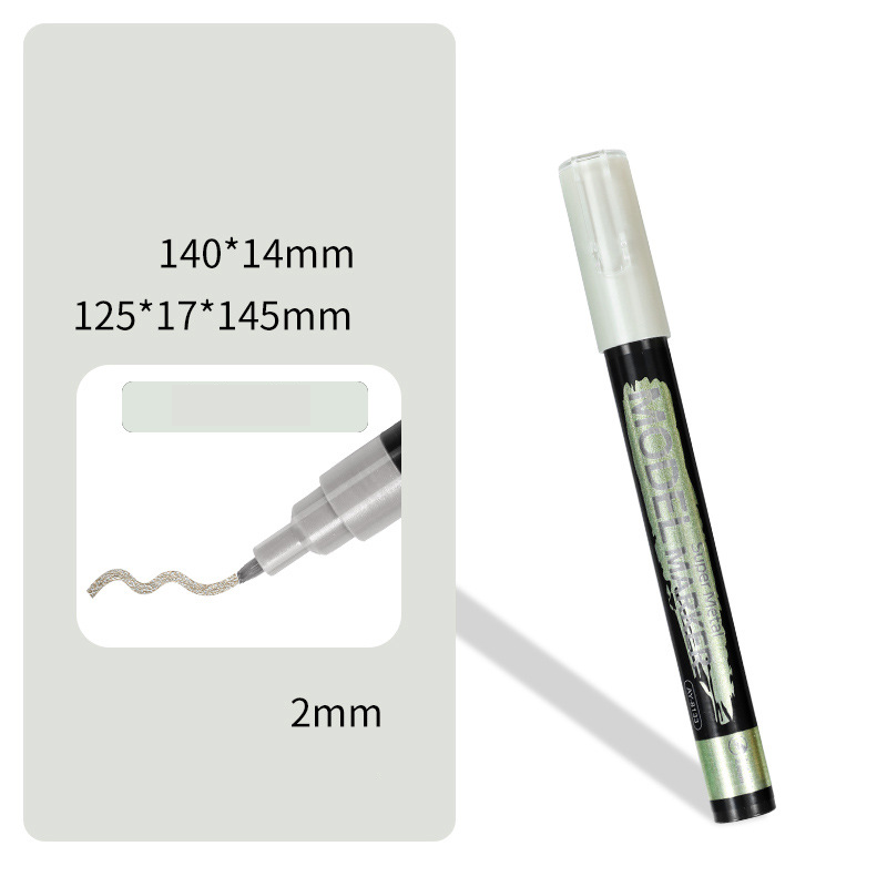 8-Color Metallic Marker Pen Set