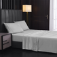 Breathable Solid Color Cooling Bed Sheet Set
