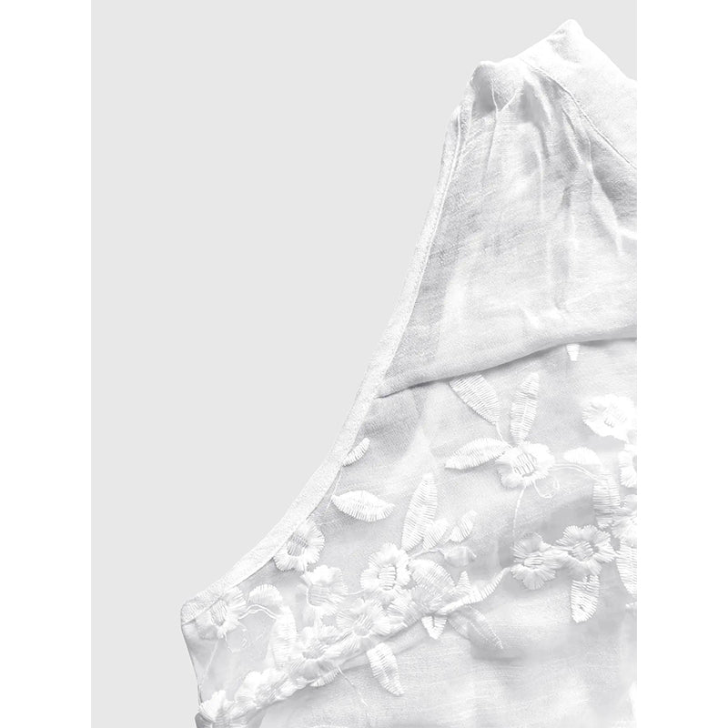 🌸 50% OFF NOW!✨ Women’s Chic Floral Lace Sleeveless Shirt – Elegant V-Neck & Romantic – Wardrobe Staple 🕊️