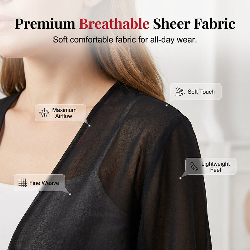 📢📢50% OFF !! ⏰Women's Elegant Chiffon Tie-Front Cropped Top