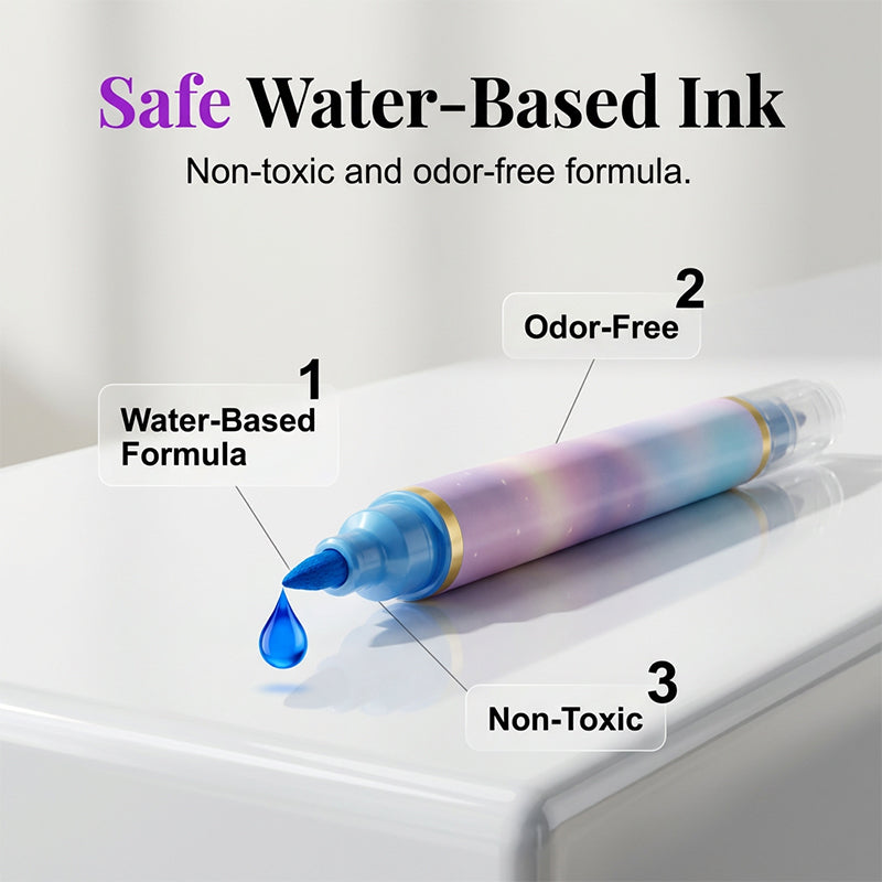 🥳2026 HOT SALE🥳💞50K+ SOLD! 💅🎨 50% OFF! 10-Color Dual-Tip Nail Art Markers – fine & bold tips for easy DIY designs. Quick-dry, no UV lamp needed! Salon results at home! 🛡️✨