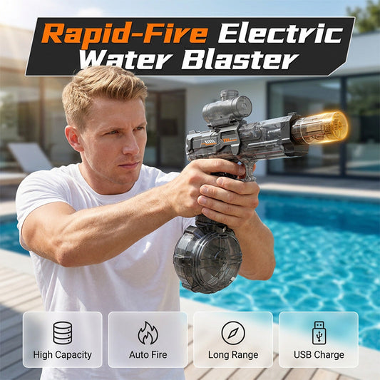 💐 50% OFF FLASH SALE! High-Capacity Electric Water Blaster – Rapid-Fire, Long-Range & Perfect for Garden Fun, Beach Days & Pool Parties 🔫💦 【Limited Time】✨