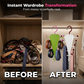 👚LAST DAY 50% OFF⚡Multi-Functional V-Shaped Double Sided Hanger Storage Rack