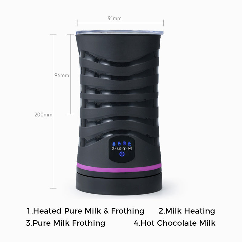 4 in 1 Electric Milk Frother for Hot & Cold