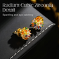 🎉While Supplies Last 50% OFF!🎁 Colorful Firework Stud Earrings – Cubic Zirconia, 18K Plated, Festive 🎆