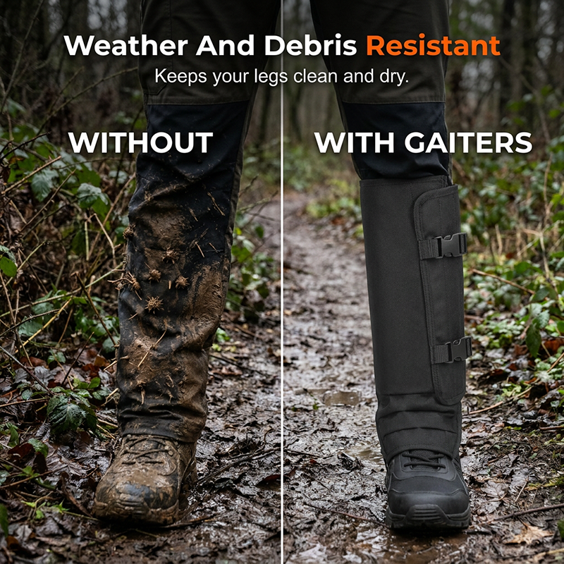 Outdoor Protective Leg Gaiters for Hiking and Hunting