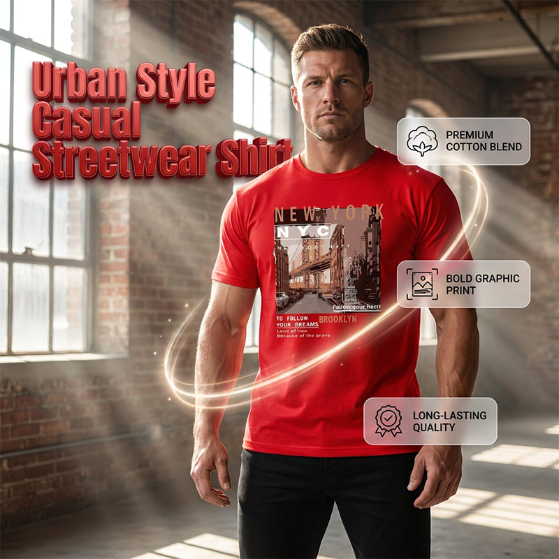 👕 50% OFF NOW! ⏰ Urban Style New York City Short Sleeve Top – Soft cotton, iconic NYC print & breathable – perfect for casual days, travel or city-inspired looks 🗽