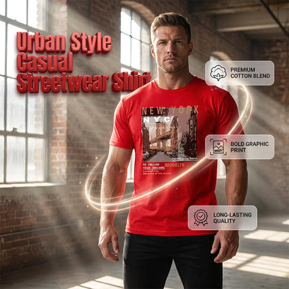 👕 50% OFF NOW! ⏰ Urban Style New York City Short Sleeve Top – Soft cotton, iconic NYC print & breathable – perfect for casual days, travel or city-inspired looks 🗽