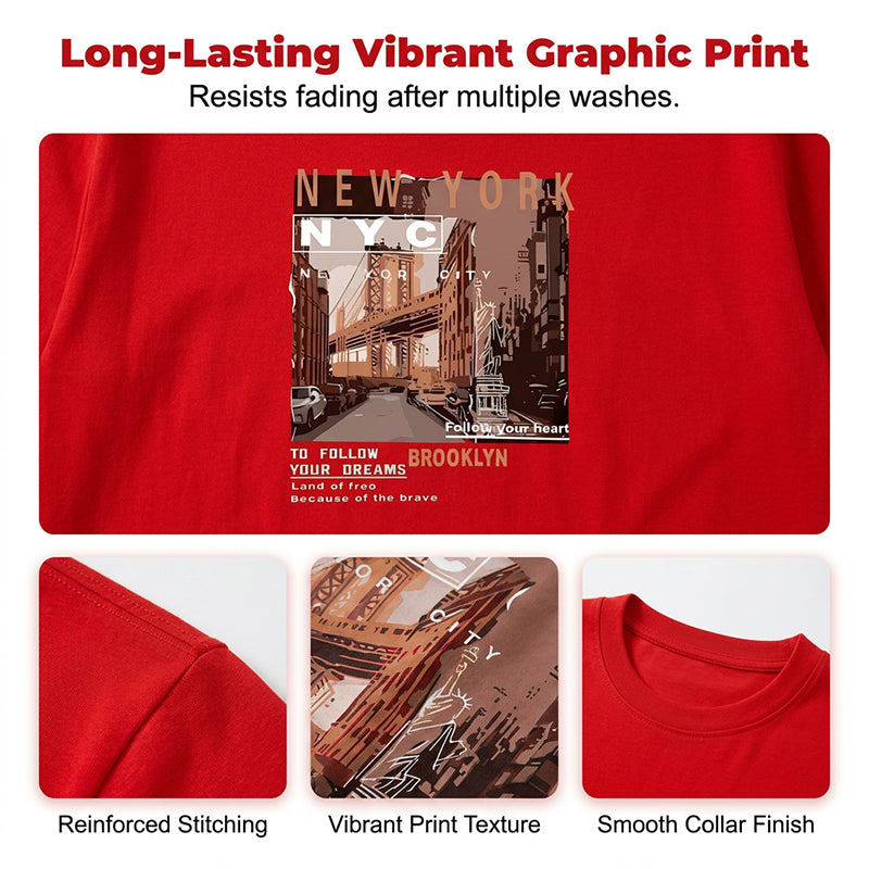 👕 50% OFF NOW! ⏰ Urban Style New York City Short Sleeve Top – Soft cotton, iconic NYC print & breathable – perfect for casual days, travel or city-inspired looks 🗽