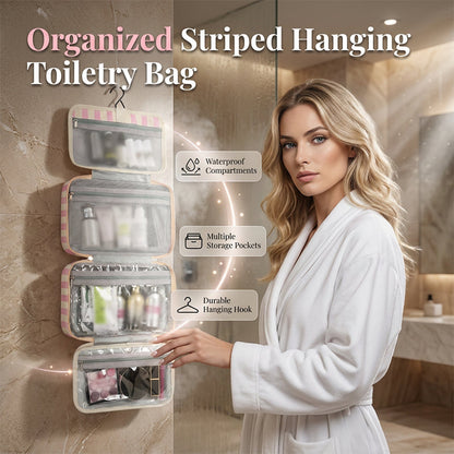 🔥Summer Hot Sales - 50% OFF💞30K+ SOLD!!💝Striped Hanging Travel Toiletry Bag