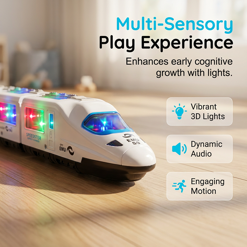 🚂 50% OFF NOW! ✨ Electric Bullet Train Toy – Light-Up, Bump & Go, with Music – Interactive design, perfect for toddlers – develops motor skills and imagination 🎶