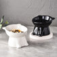 📢📢50% OFF !! ⏰Cute Cat-Ear Design Raised Pet Bowl