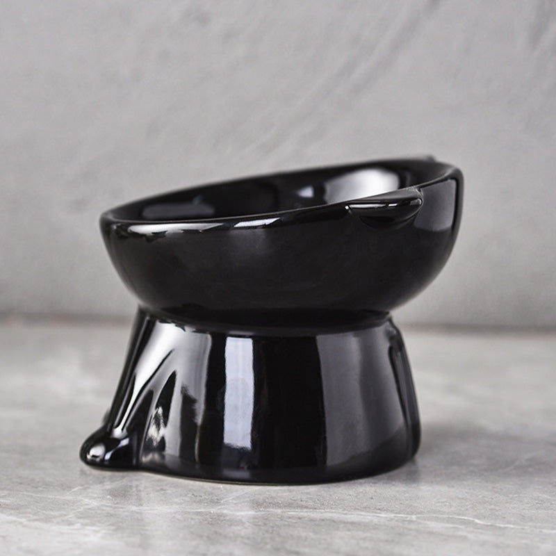 📢📢50% OFF !! ⏰Cute Cat-Ear Design Raised Pet Bowl